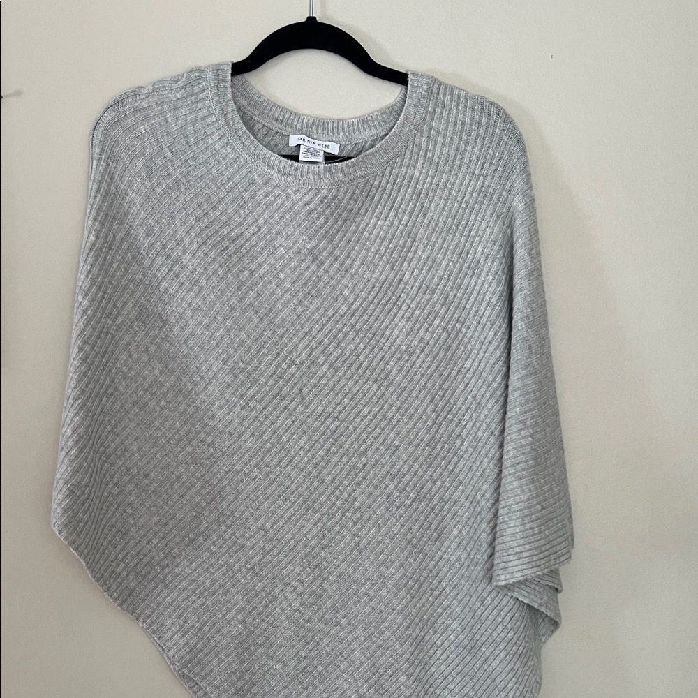 Chic Heather Gray Women's Poncho